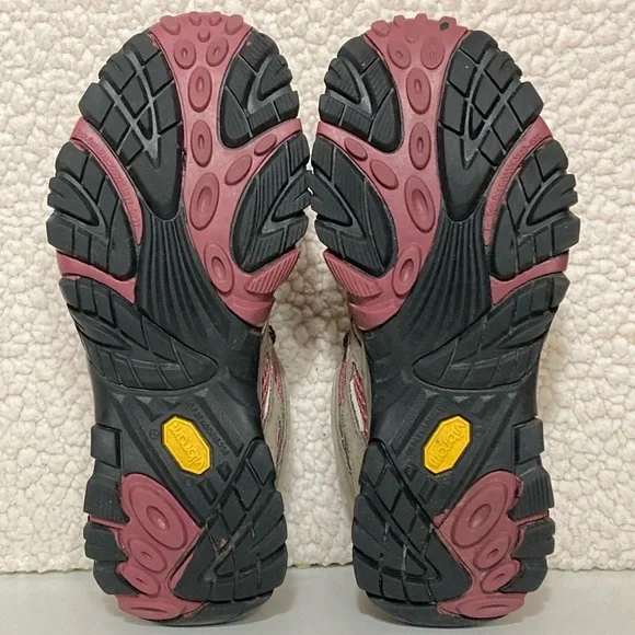 Merrell Womens Moab 2 Leather Upper Vibram Soles Low Hiking Trail Shoes SZ US 8 - Picture 8 of 13